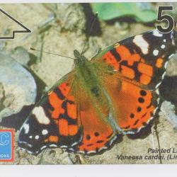 Télécarte L&G dummy Butterflies Painted Lady Gibraltar