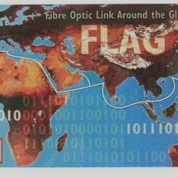 Télécarte L&G dummy Fibre Optic Flag Gibraltar