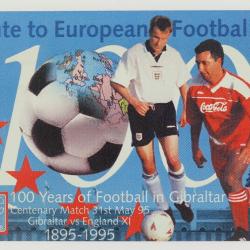Télécarte L&G dummy Football 1996 Gibraltar Vs England Gibraltar