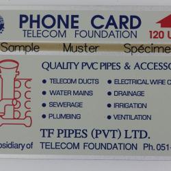 Télécarte L&G dummy PVC Pipes 120 units Pakistan