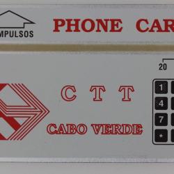 Télécarte L&G dummy CTT Cabo Verde 20 Impulsos Cap Vert