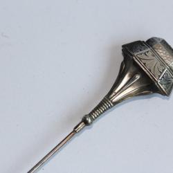 Épingle à chapeau argent Art nouveau