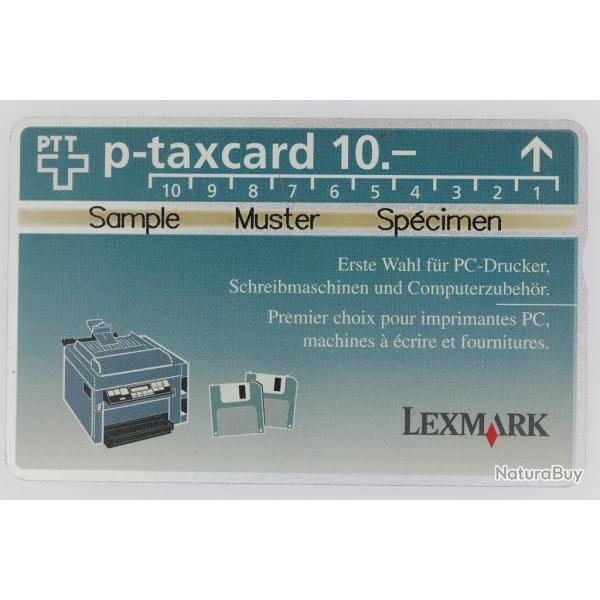 T�l�carte L&G dummy Lexmark AG Suisse 1994