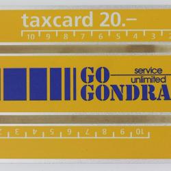 Télécarte L&G dummy Gondrand Suisse 1992