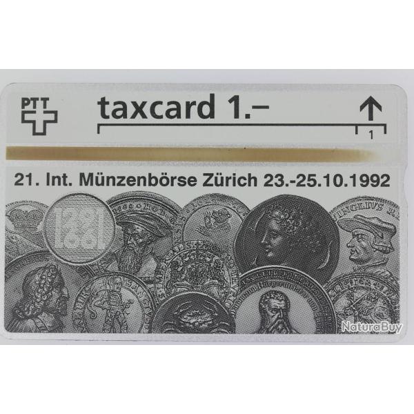 T�l�carte L&G dummy 21. Int. M�nzenb�rse Z�rich Suisse 1992