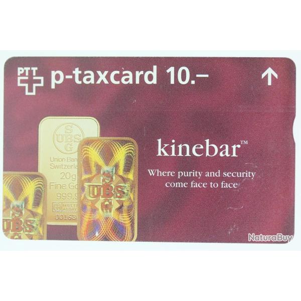 T�l�carte L&G Kinebar 604L Suisse 1996