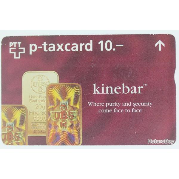 T�l�carte L&G Kinebar 604L Suisse 1996