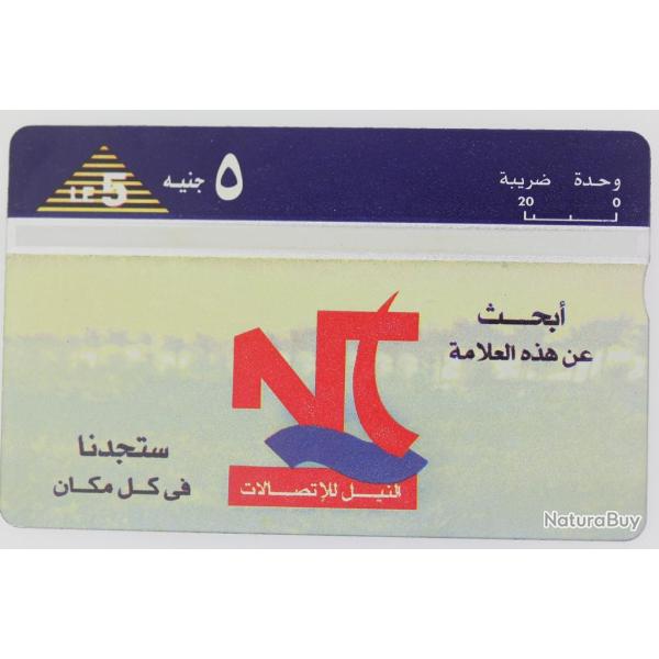 T�l�carte L&G Nile Telecom Logo blue top 913A �gypte