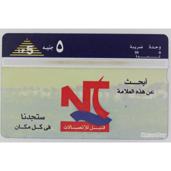 T�l�carte L&G Nile Telecom Logo blue top 913A �gypte