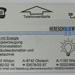 Télécarte L&G dummy Hereschwerke Autriche