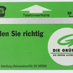 Télécarte L&G dummy Die Grünen Autriche