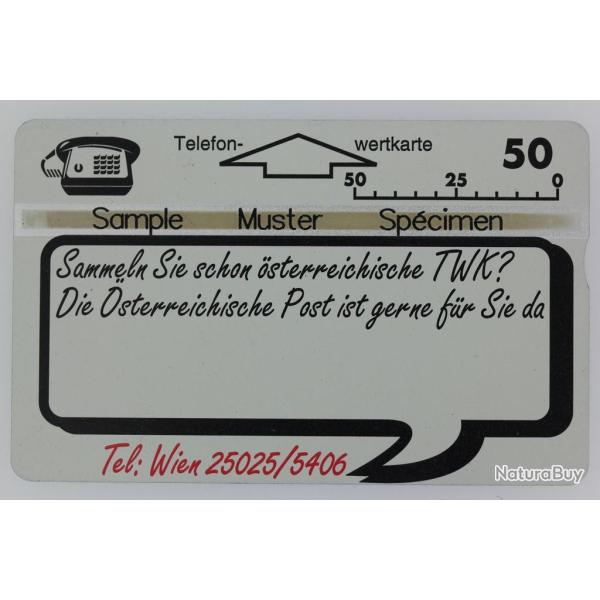 T�l�carte L&G dummy Promotionkarten Autriche