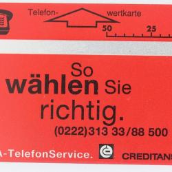 Télécarte L&G dummy Creditanstalt Autriche