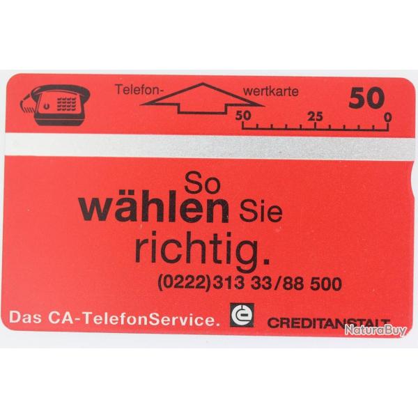 T�l�carte L&G dummy Creditanstalt Autriche