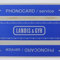 Télécarte de service Phonocard 3 Landis & Gyr 520L Suisse