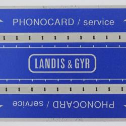 Télécarte de service Phonocard 3 Landis & Gyr 506M Suisse