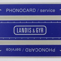 Télécarte de service Phonocard 19 Landis & Gyr 152K Pakistan