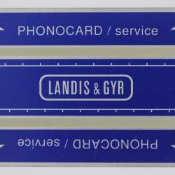 Télécarte de service Phonocard 19 Landis & Gyr 152K Pakistan