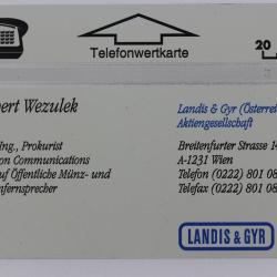 Télécarte L&G Robert Wezulek 410L Autriche Visitenkarten