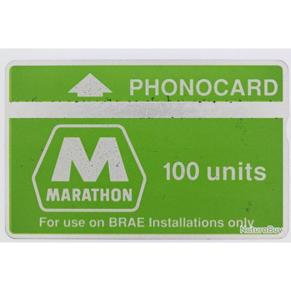 T�l�carte L&G dummy Oil rigs Marathon BRAE 100 units Royaume-Uni