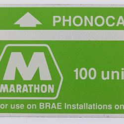 Télécarte L&G dummy Oil rigs Marathon BRAE 100 units Royaume-Uni