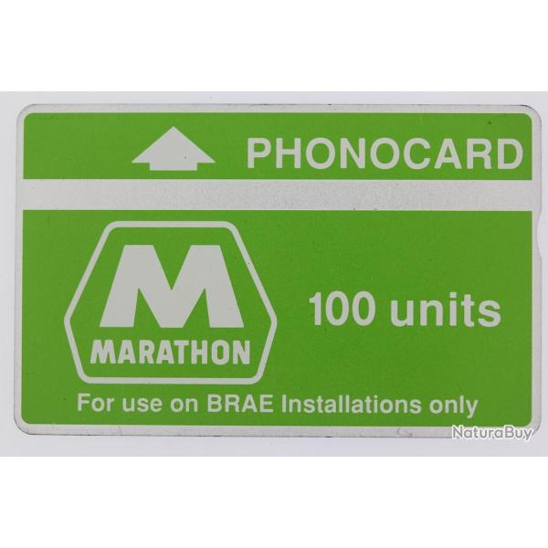 T�l�carte L&G dummy Oil rigs Marathon BRAE 100 units Royaume-Uni