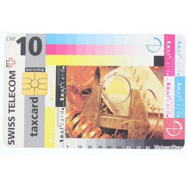 T�l�carte � puce Test card 10 CHF Swiss Telecom Suisse 1995