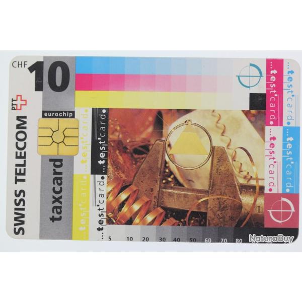 T�l�carte � puce Test card 10 CHF Swiss Telecom Suisse 1995