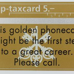 Télécarte L&G dummy Swiss Bank Corporation Suisse