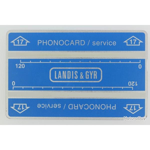 T�l�carte de service Phonocard 17 Landis & Gyr dummy Maroc
