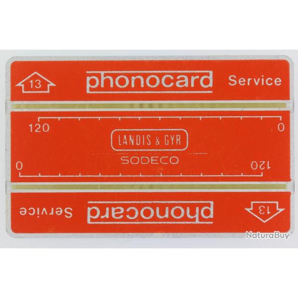 T�l�carte Phonocard Service 13 Landis & Gyr Sodeco Russie URSS