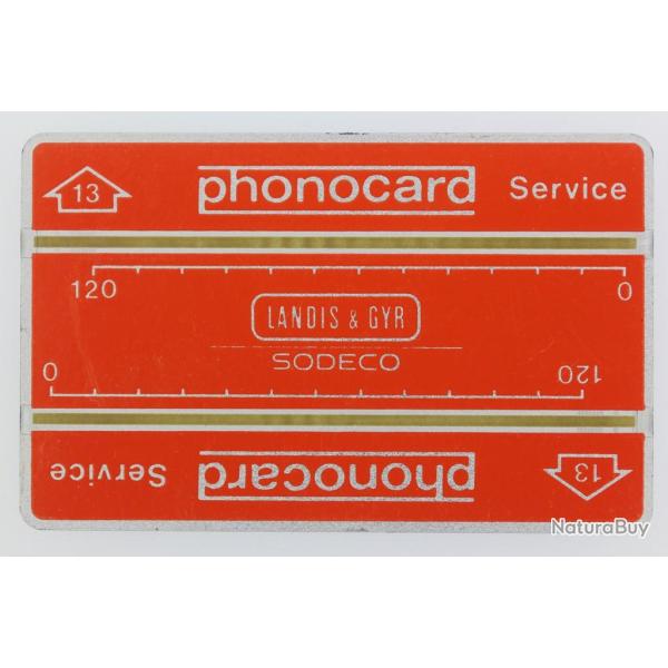 T�l�carte Phonocard Service 13 Landis & Gyr Sodeco Russie URSS