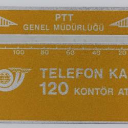 Télécarte Landis & Gyr Yellow 811D PTT Turquie