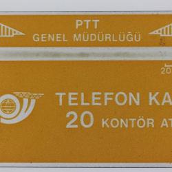 Télécarte Landis & Gyr dummy Yellow PTT Turquie