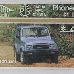 Télécarte L&G dummy Ela Motors Suzuki Chief Papua New Guinea