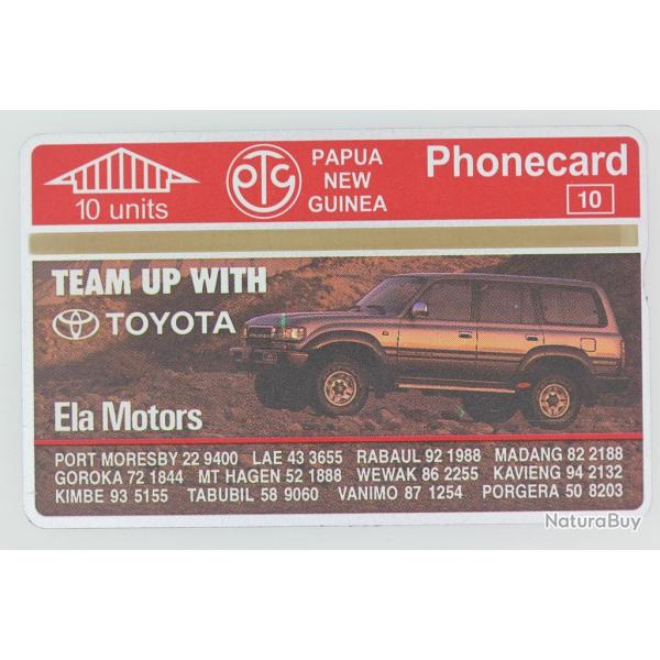 T�l�carte L&G dummy Ela Motors Toyota Cruiser Papua New Guinea