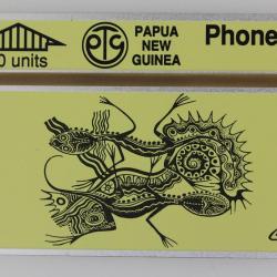 Télécarte L&G dummy Leo Singu Art Papua New Guinea