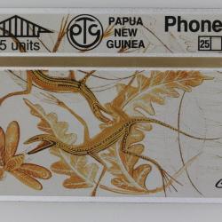 Télécarte L&G dummy Leo Singu Art Lizards Papua New Guinea