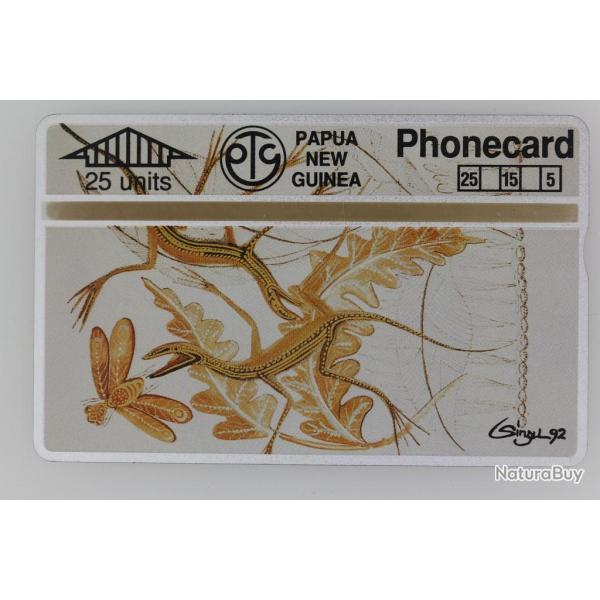 T�l�carte L&G dummy Leo Singu Art Lizards Papua New Guinea