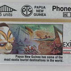 Télécarte L&G dummy Expo '92 Sevilla Tourism Papua New Guinea