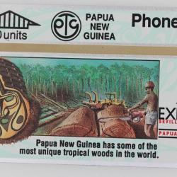 Télécarte L&G dummy Expo '92 Sevilla Tropical Woods Papua New Guinea