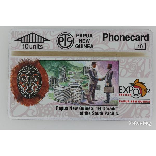 T�l�carte L&G dummy Expo '92 Sevilla Investment Papua New Guinea