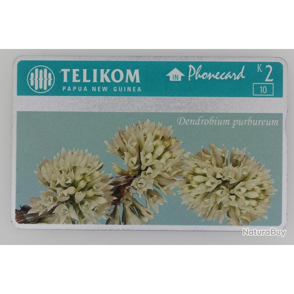 T�l�carte L&G dummy Dendrobium Purbureum Papua New Guinea 1996