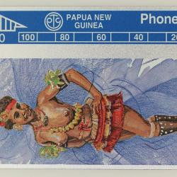 Télécarte L&G dummy Tapioka Dancer Papua New Guinea 1994