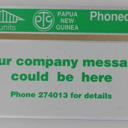 Télécarte L&G dummy Your Company Message Papua New Guinea 1992