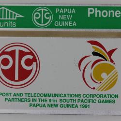 Télécarte L&G dummy 9th South Pacific Games Papua New Guinea 1991