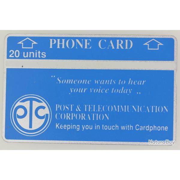 T�l�carte L&G dummy Trial First issue Papua New Guinea 1988