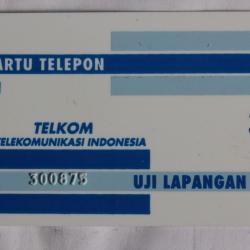 Télécarte magnétique Test Indonésie Kartu Telepon Uji Lapangan Tuk