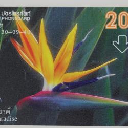Télécarte L&G dummy Flower Bird of Paradise Thaïlande 1997