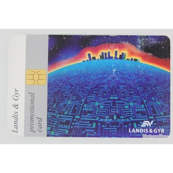 T�l�carte � puce Democard L&G Promotional card Skyline 1996